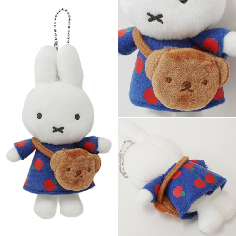 ディックブルーナオフィシャルショップ ブルーナ×ブルーナ / マスコット キーチェーン (miffy and boris)